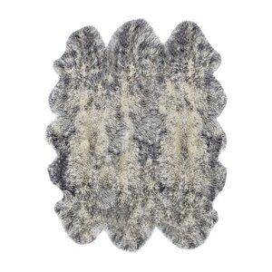 Natural Home Decor New Zealand Sheepskin Sexto Rug | 1-Piece | Gradient grey